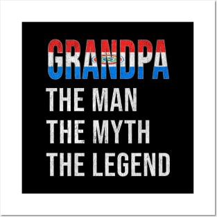 Grand Father Paraguayan Grandpa The Man The Myth The Legend - Gift for Paraguayan Dad With Roots From  Paraguay Posters and Art